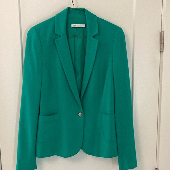 VINTAGE STRUCTURED One Button Lined Rayon Blazer by Reitman’s Ptp 18” - Picture 1 of 10